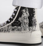 High-Top Platform Sneaker – the Walk'n'high-top platform sneaker elevates the line with a modern creation – LUX VERSE Luxury Designer Fashion Outlet