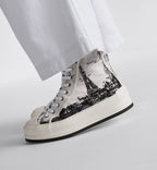 High-Top Platform Exclusive Sneaker – the style is completed by a comfortable thick sole, tongue and Christian Paris laces – LUX VERSE Luxury Designer Fashion Outlet