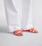 Evolution Stylish Ease Slides – the adjustable self-fastening strap showcases the Christian signature and adorns – LUX VERSE Luxury Designer Fashion Outlet