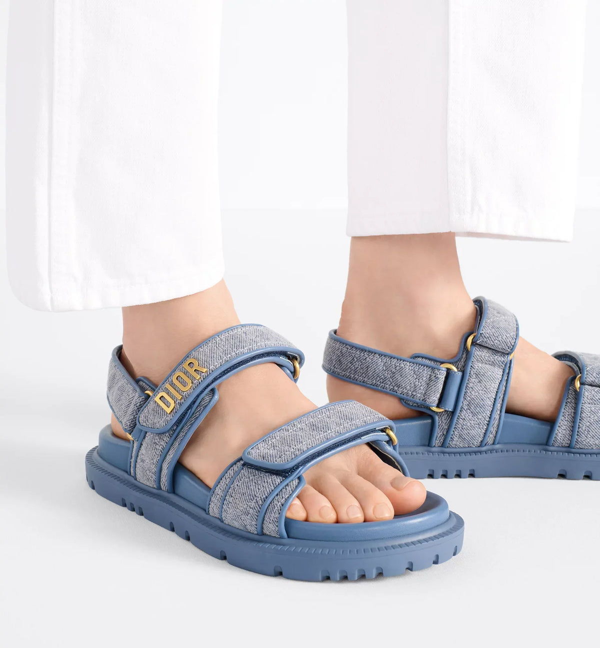 Cannage Denim Sandal – the style features an anatomically shaped sole made with lightweight and comfortable – LUX VERSE Luxury Designer Fashion Outlet