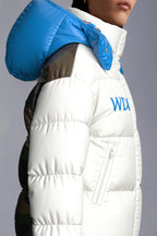 Mir Short Down Jacket – featuring a hooded silhouette with horizontal boudin-quilting, the short puffer – LUX VERSE Luxury Designer Fashion Outlet