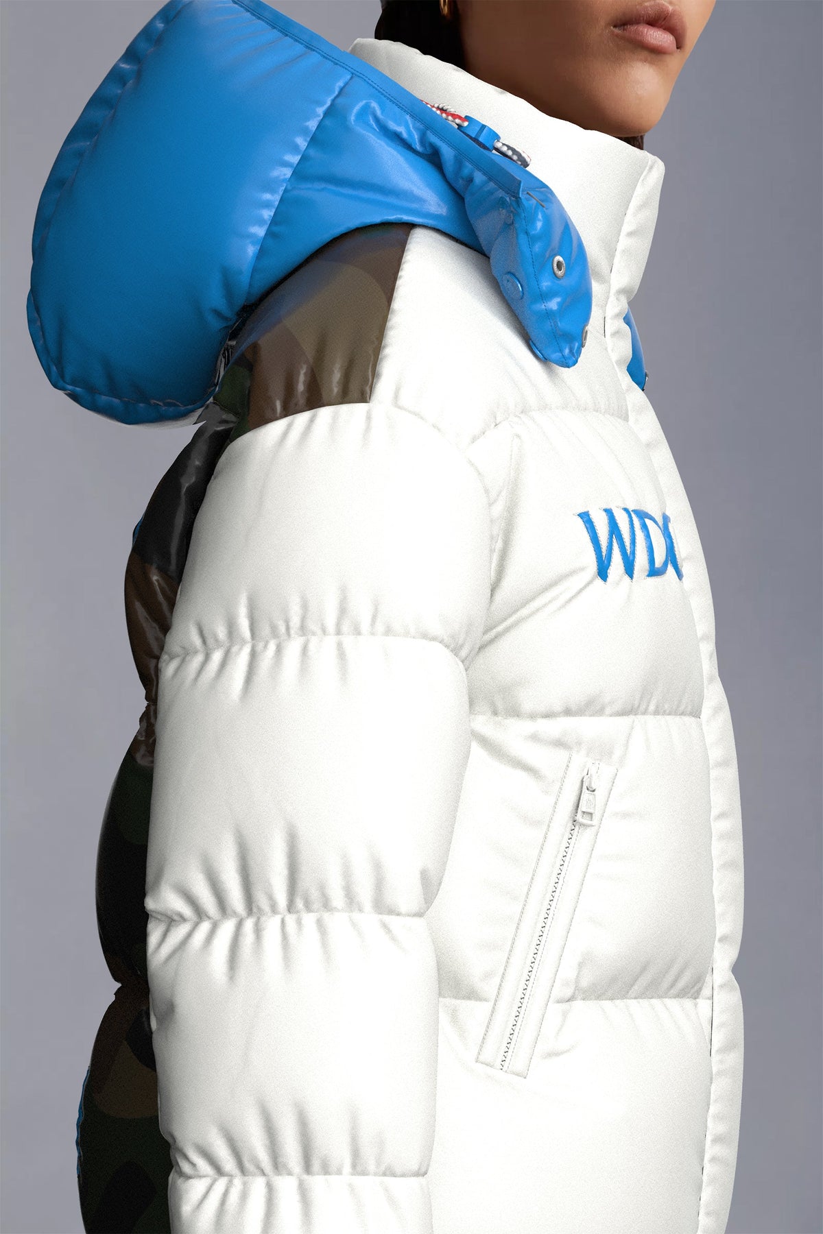 Mir Short Down Jacket – featuring a hooded silhouette with horizontal boudin-quilting, the short puffer – LUX VERSE Luxury Designer Fashion Outlet
