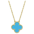 Clover 15mm Vintage Turquoise Necklace – LUX VERSE Luxury Designer Fashion Outlet