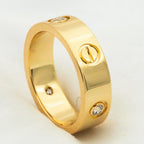 Love Ring 5.5mm 3 Diamonds Rose Gold – LUX VERSE Luxury Designer Fashion Outlet