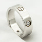 Love Ring 5.5mm 3 Diamonds Silver – LUX VERSE Luxury Designer Fashion Outlet