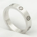 Love Ring 4mm 1 Diamond Silver – LUX VERSE Luxury Designer Fashion Outlet