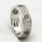 Love Ring 5.5mm Diamonds Paved Ceramic – LUX VERSE Luxury Designer Fashion Outlet