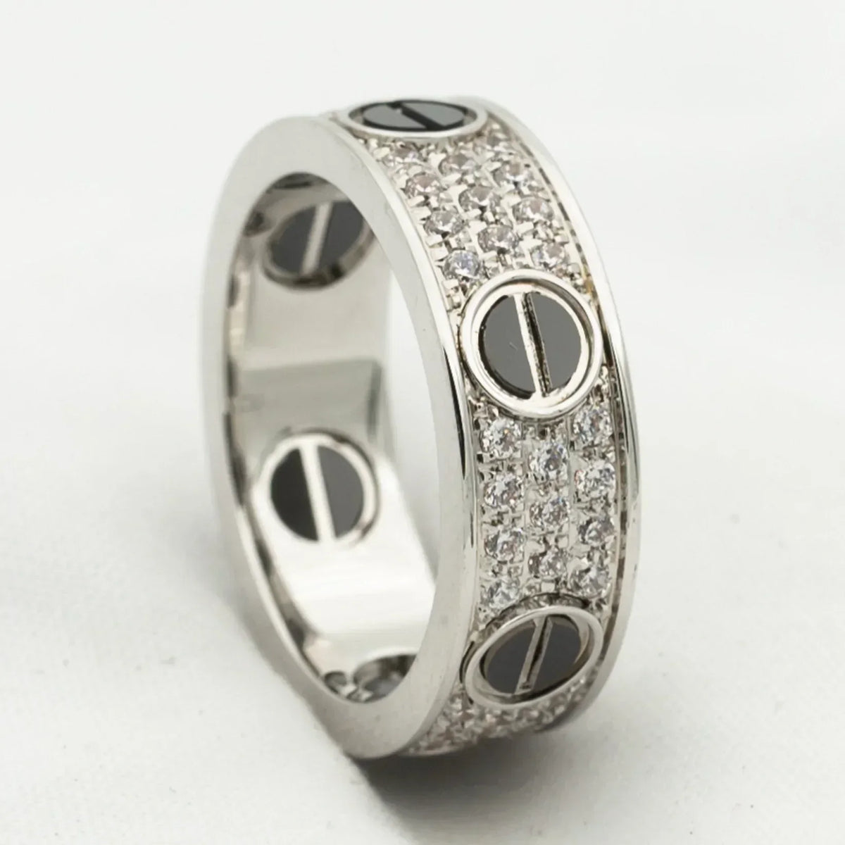 Love Ring 5.5mm Diamonds Paved Ceramic – LUX VERSE Luxury Designer Fashion Outlet