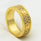 Love Ring 5.5mm Diamonds Paved – LUX VERSE Luxury Designer Fashion Outlet