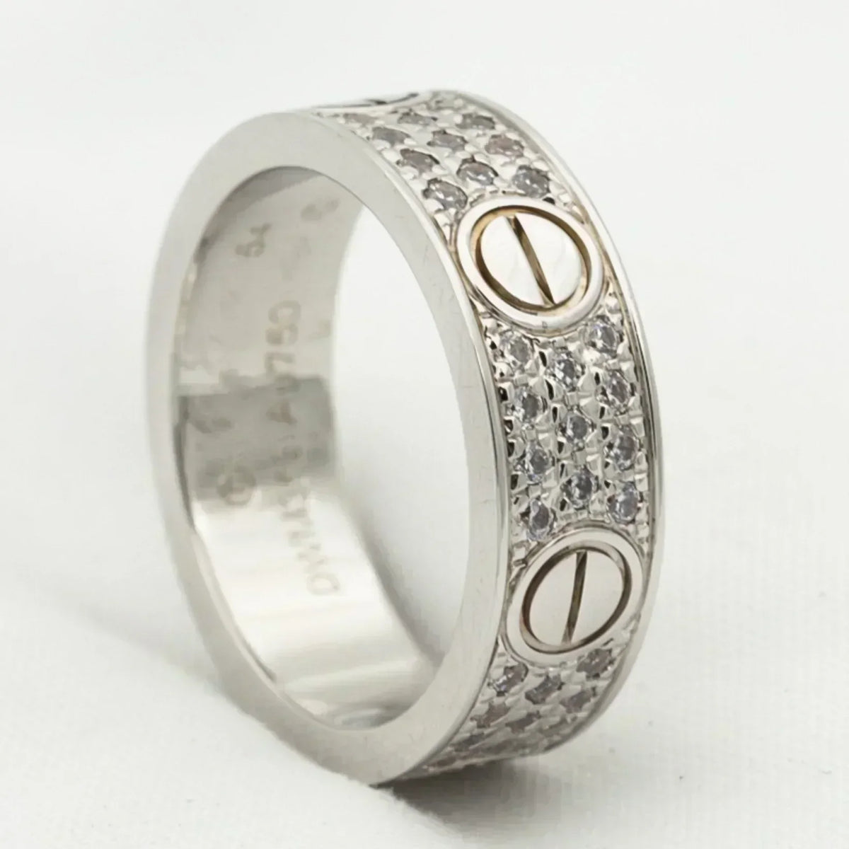 Love Ring 5.5mm Diamonds Paved – LUX VERSE Luxury Designer Fashion Outlet