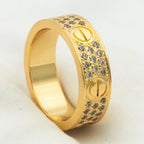 Love Ring 5.5mm Diamonds Paved – LUX VERSE Luxury Designer Fashion Outlet