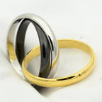 Trinity Ring Black Gold Silver – LUX VERSE Luxury Designer Fashion Outlet
