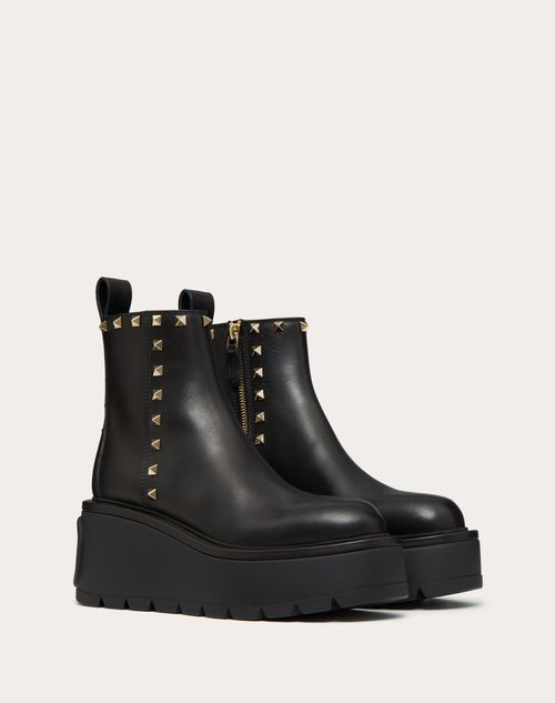 Uniqueform Calfskin Ankle Boot 85 Mm – zipper fastening- Heel height: 85mm/3.35 in. with 55mm/2.2 in. platform – LUX VERSE Luxury Designer Fashion Outlet