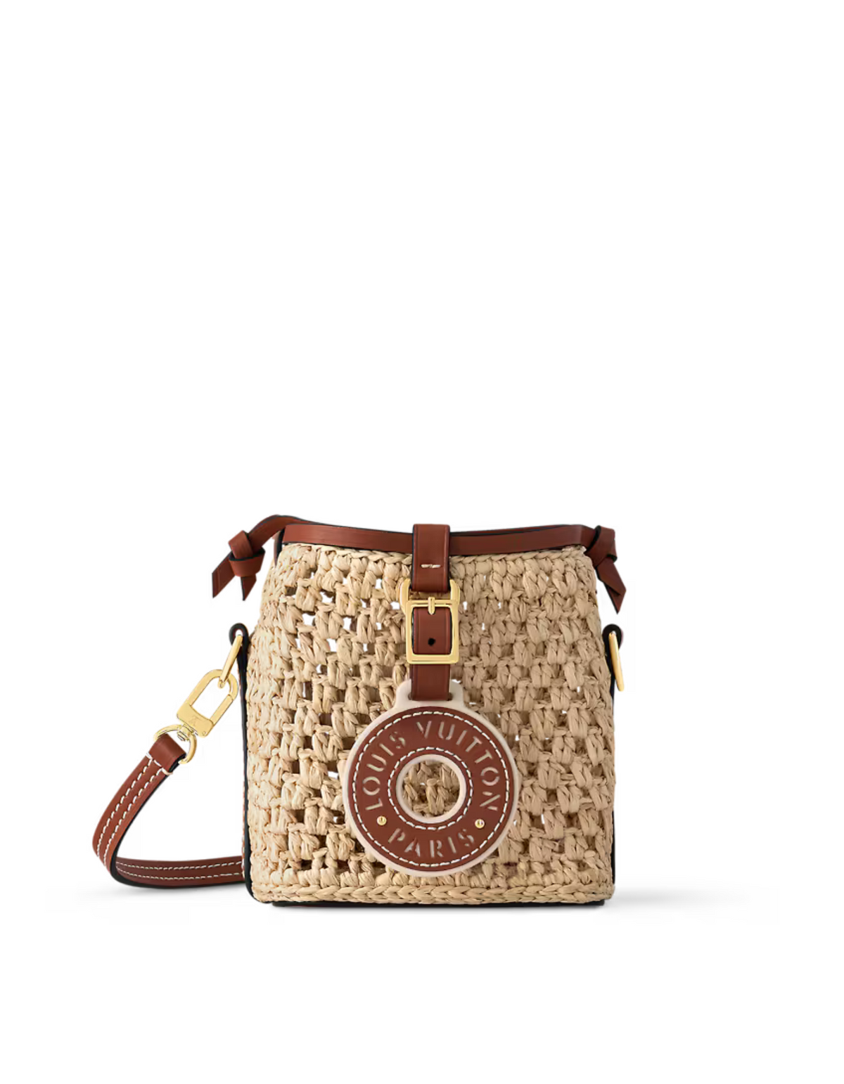 Noé Purse Natural – this exceptional edition of the Noé purse is crafted from pure natural raffia, which – LUX VERSE Luxury Designer Fashion Outlet
