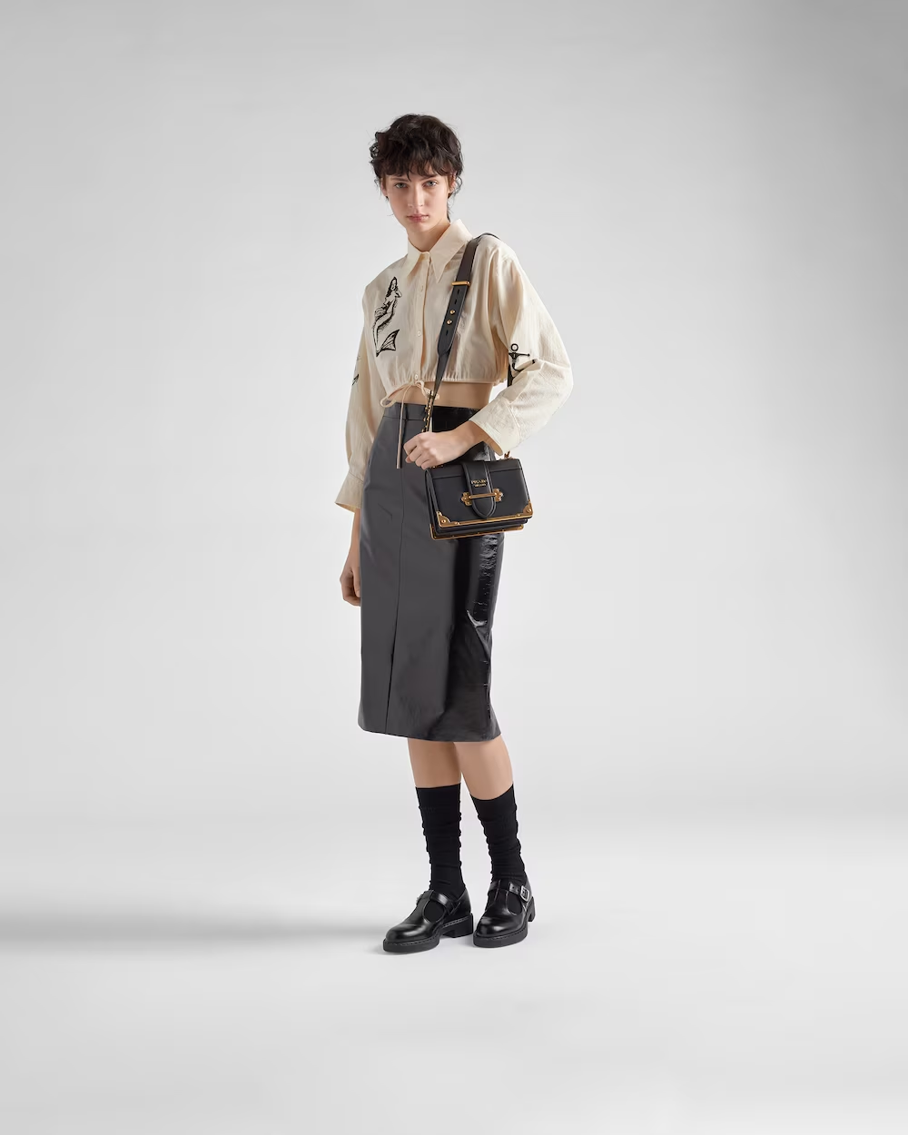 Cahier leather bag – featuring antiqued gold-tone hardware that recalls the bindings on books from past – LUX VERSE Luxury Designer Fashion Outlet