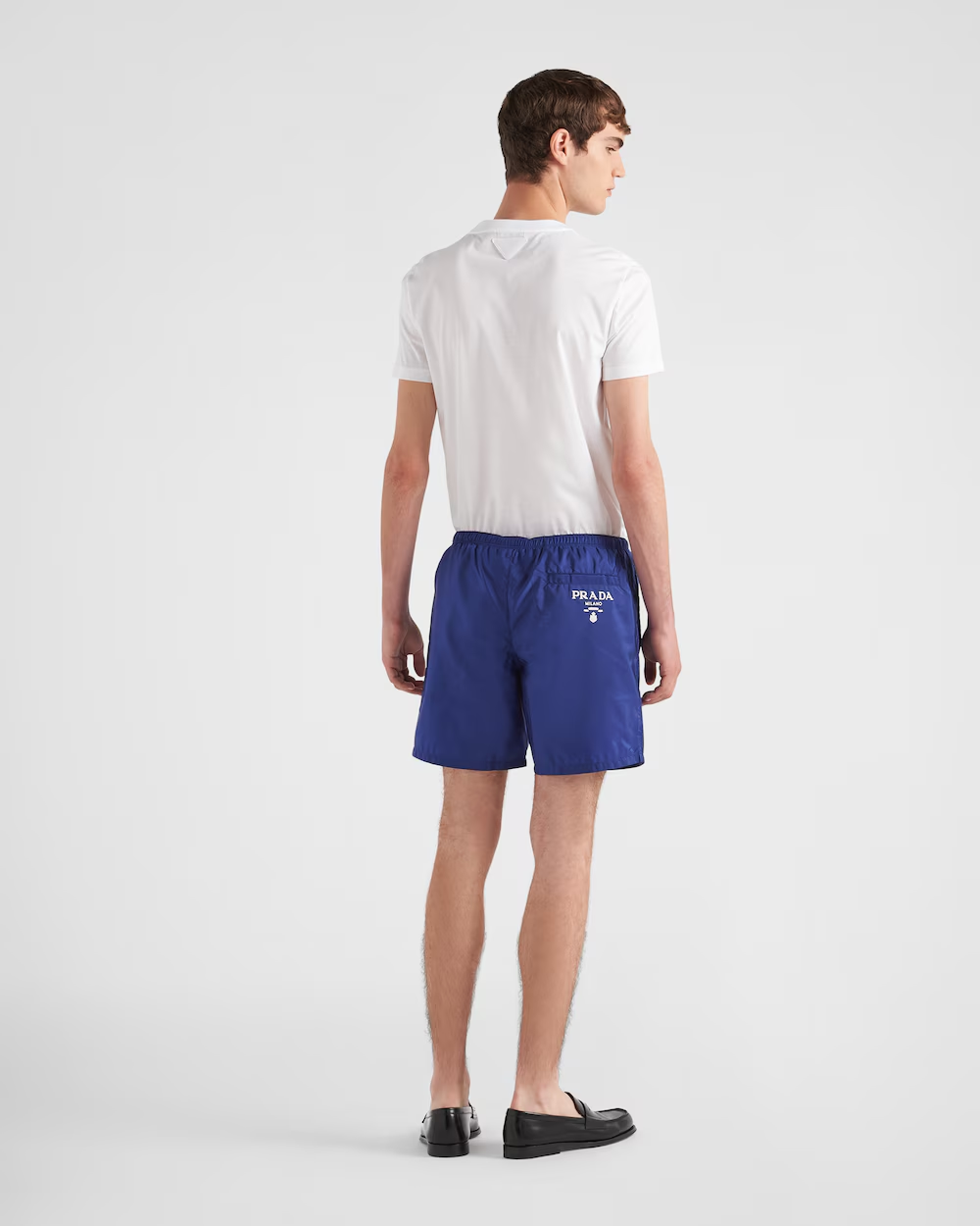 Re-Nylon swim trunks – the lettering logo in a contrasting shade completes the sporty style with a refined – LUX VERSE Luxury Designer Fashion Outlet
