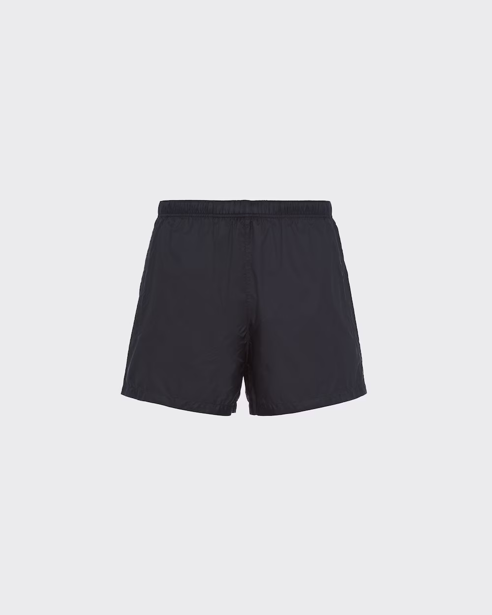Nylon swim trunks – this swimsuit with a sleek design is decorated with the fabric triangle logo and – LUX VERSE Luxury Designer Fashion Outlet
