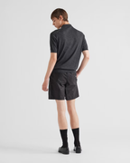 Re-Nylon swim trunks – elasticized drawstring waistband Enameled metal triangle logo Mesh lining Welt – LUX VERSE Luxury Designer Fashion Outlet