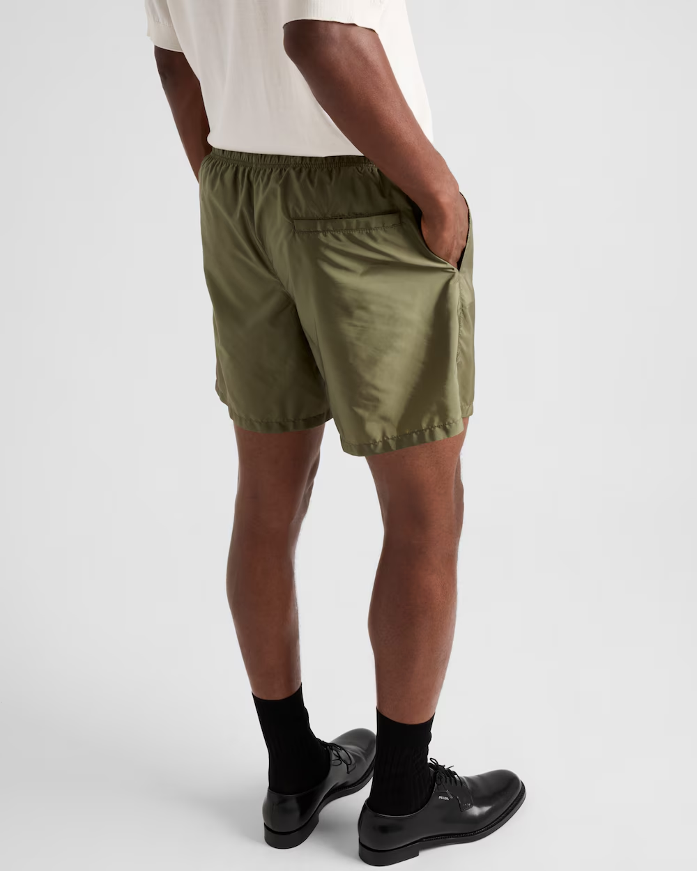 Re-Nylon swim trunks – these swim trunks with a sleek, sporty design are made of Re-Nylon, the innovative – LUX VERSE Luxury Designer Fashion Outlet