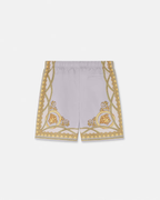 La Coupe Des Dieux Boardshorts – coupe des Dieux print Side pockets Back welt pocket Mesh slip lining Elastic – LUX VERSE Luxury Designer Fashion Outlet