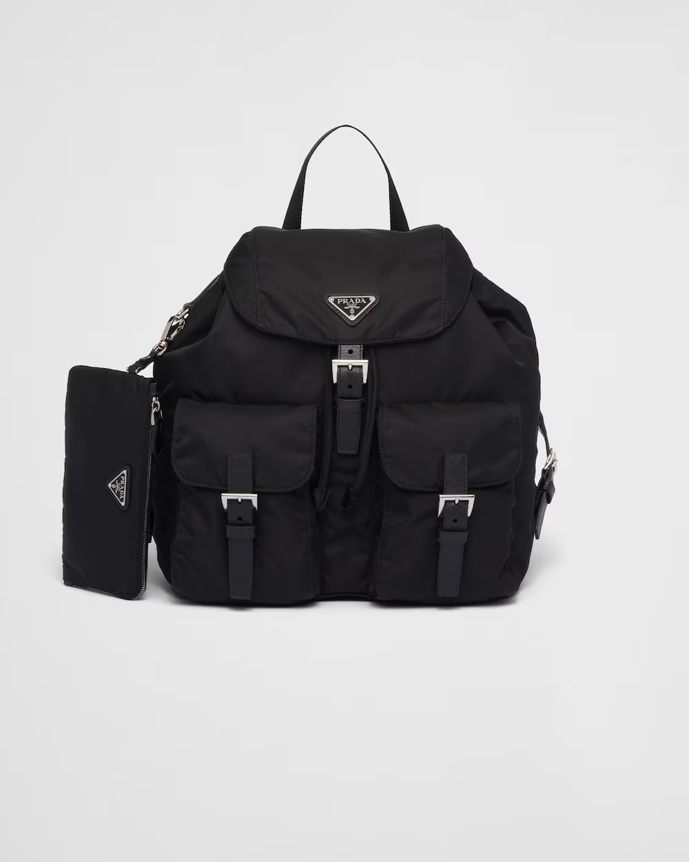 Buckle backpack shoulder bag – a blend of materials with modern allure and timeless charm are the choice for this – LUX VERSE Luxury Designer Fashion Outlet