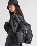 Buckle backpack shoulder bag – a blend of materials with modern allure and timeless charm are the choice for this – LUX VERSE Luxury Designer Fashion Outlet
