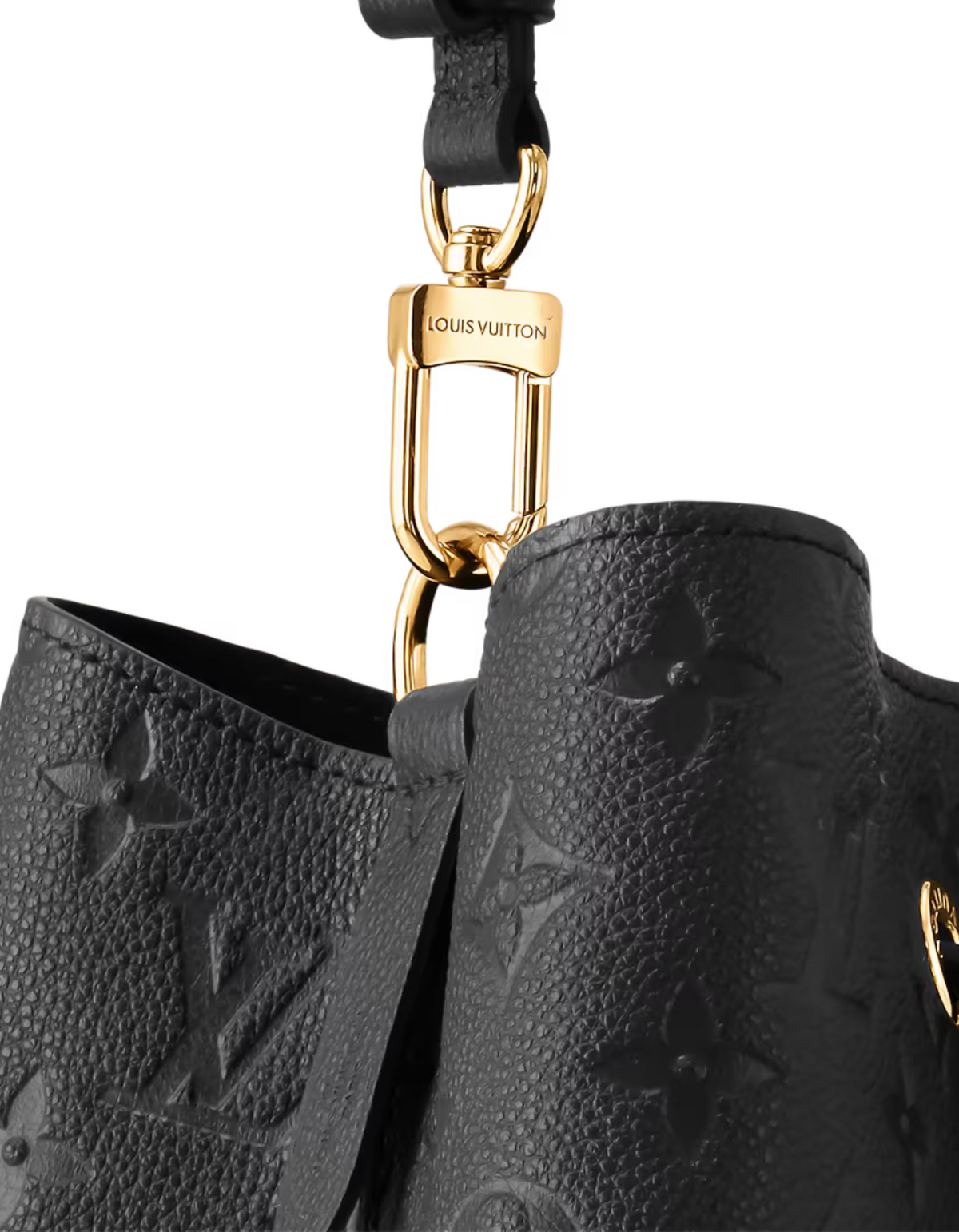 NéoNoé MM leather Black – embossed Monogram Empreinte leather brings a sophisticated feel to the NéoNoé MM – LUX VERSE Luxury Designer Fashion Outlet