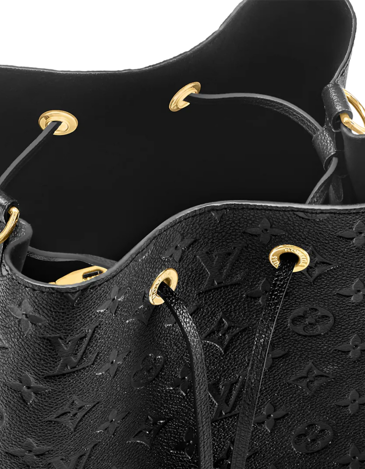 NéoNoé MM leather Black – embossed Monogram Empreinte leather brings a sophisticated feel to the NéoNoé MM – LUX VERSE Luxury Designer Fashion Outlet