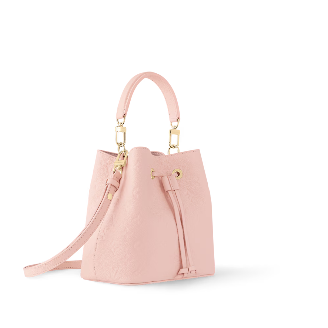 Néonoé BB Opal Pink – pastel-toned Monogram Empreinte cowhide leather brings a soft and supple feel to – LUX VERSE Luxury Designer Fashion Outlet