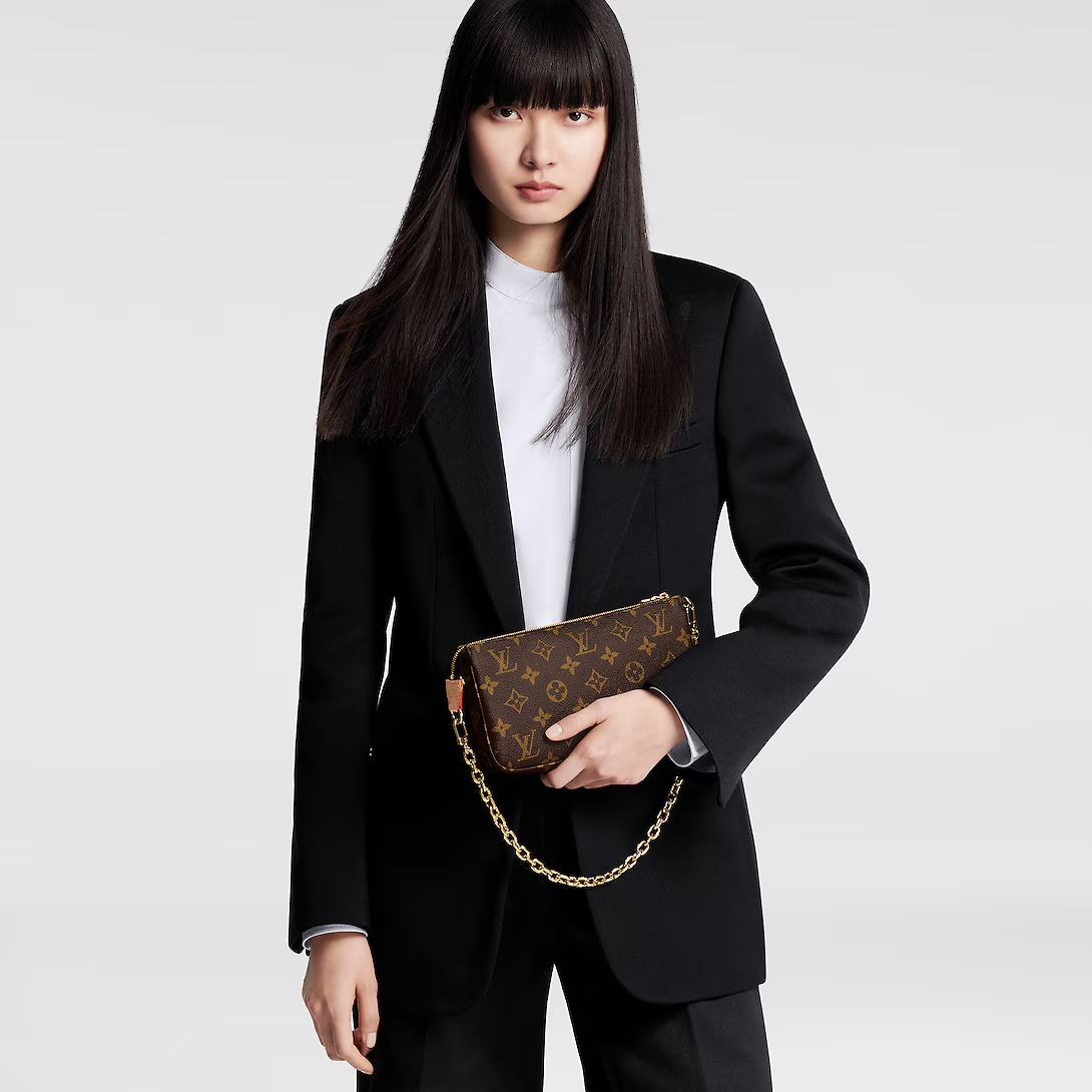 Vuitton Pochette Accessoires – this chic pouch offers different looks and carry options thanks to its removable – LUX VERSE Luxury Designer Fashion Outlet
