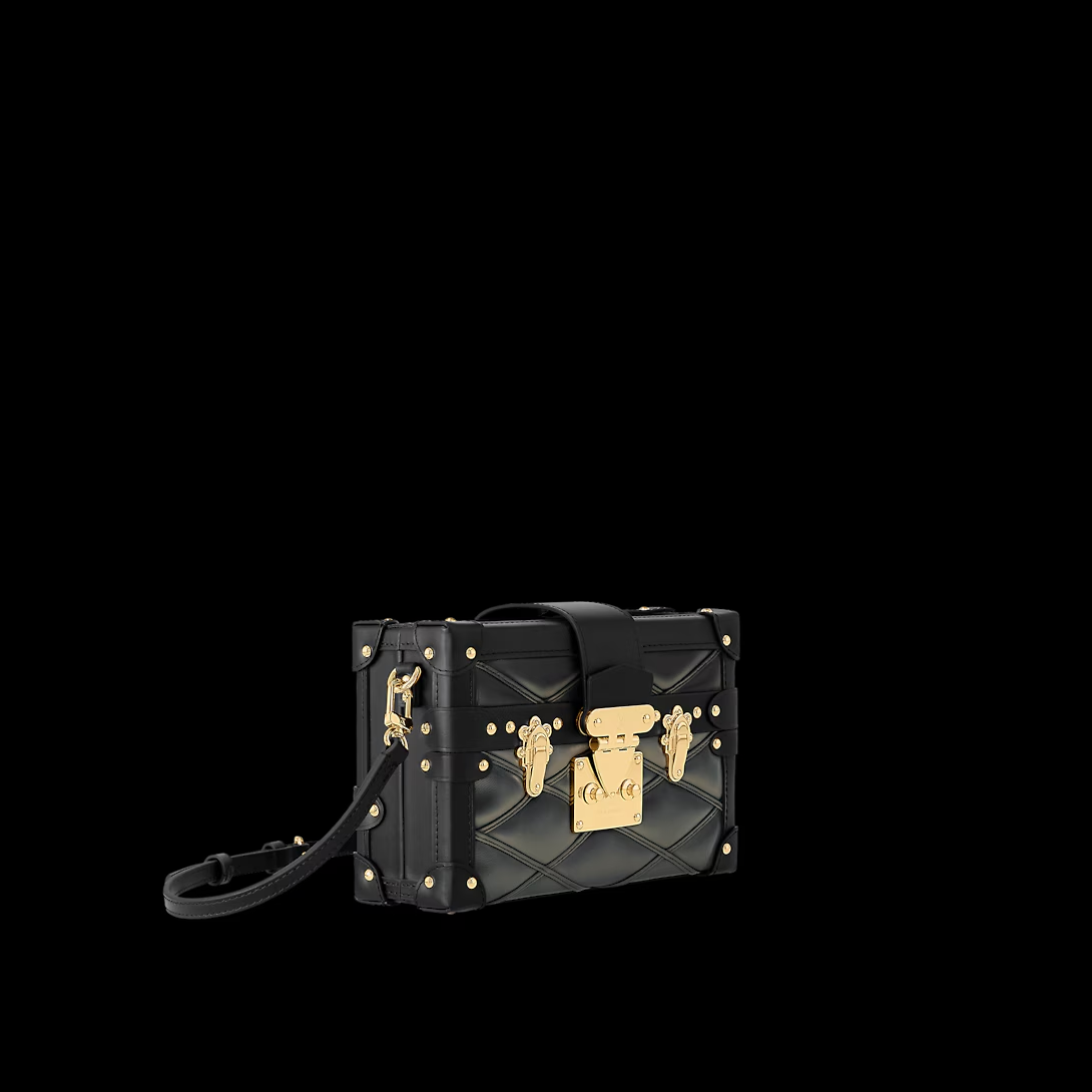 Petite Malle – the inside is lined with sheepskin leather – LUX VERSE Luxury Designer Fashion Outlet
