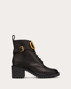 Vlogo Signature Calfskin Combat Boot 70 Mm – roman Stud combat boot in calfskin with straps embellished with maxi studs – LUX VERSE Luxury Designer Fashion Outlet