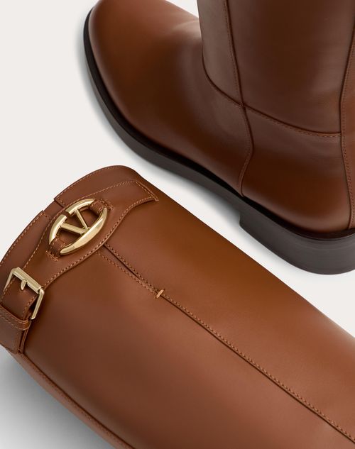 Vlogo the Bold Edition Boot in Calfskin 30mm – boot shaft height: 38 cm/15 in. in an Italian size 37 – LUX VERSE Luxury Designer Fashion Outlet
