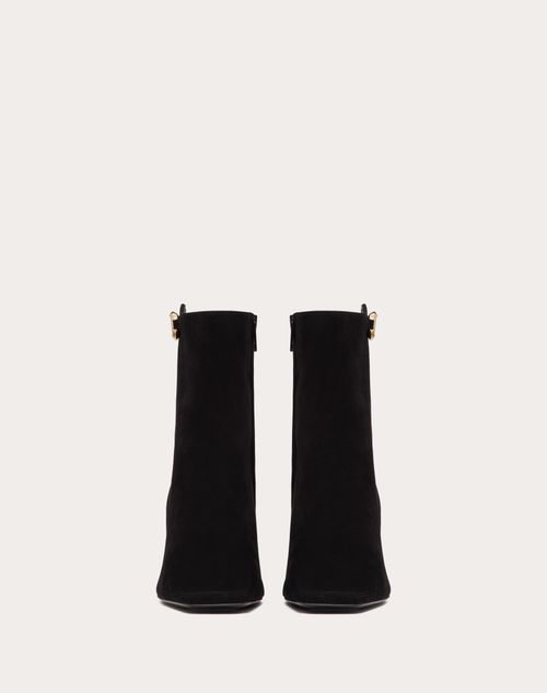 Vlogo the Bold Edition Suede Ankle Boot 70mm – in.- Shaft height: 15 cm / 6 in. in an Italian size 37 – LUX VERSE Luxury Designer Fashion Outlet