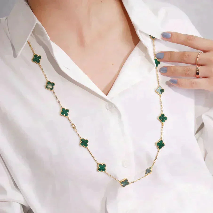 Clover 20 Motifs Malachite Gold – LUX VERSE Luxury Designer Fashion Outlet