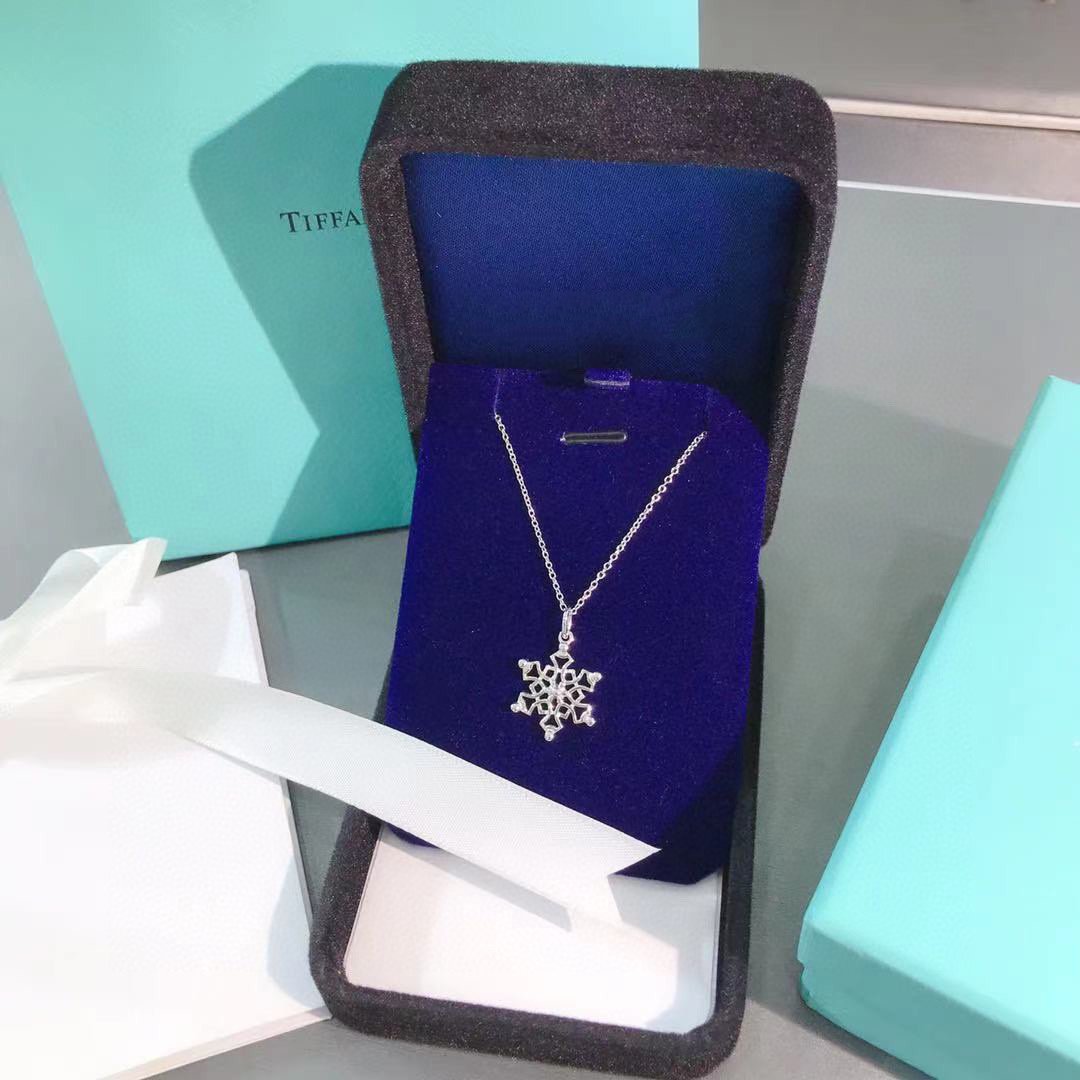 Sterling Silver Snowflake Pendant Necklace – LUX VERSE Luxury Designer Fashion Outlet