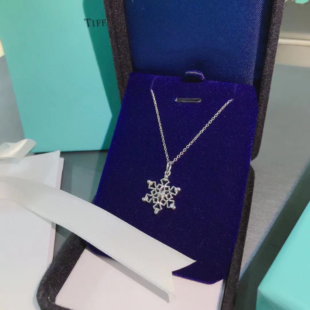 Sterling Silver Snowflake Pendant Necklace – LUX VERSE Luxury Designer Fashion Outlet