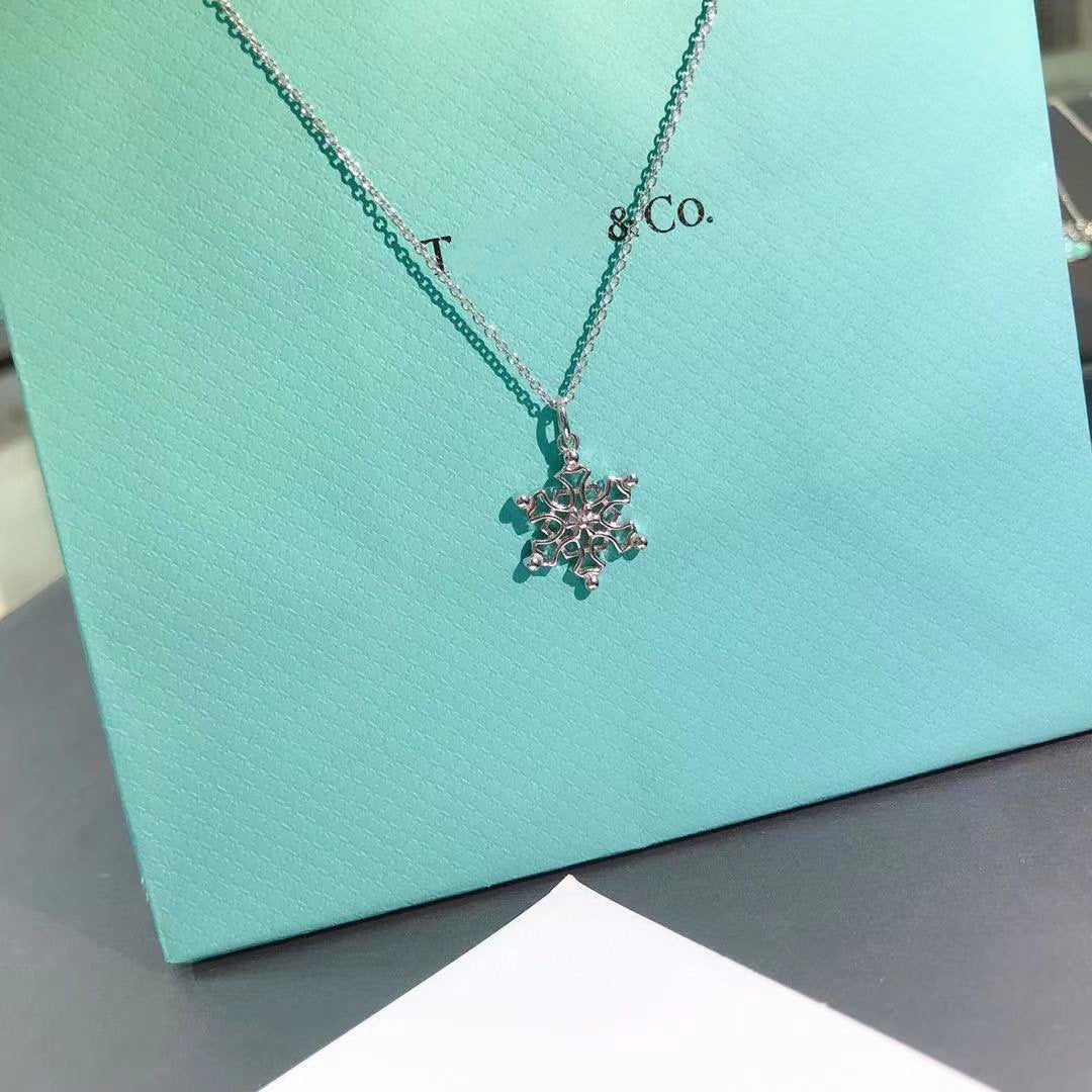 Sterling Silver Snowflake Pendant Necklace – LUX VERSE Luxury Designer Fashion Outlet