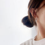 Silver Diamond Hoop Earrings – LUX VERSE Luxury Designer Fashion Outlet