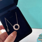 Diamond and Mother of Pearl Circle Pendant – LUX VERSE Luxury Designer Fashion Outlet
