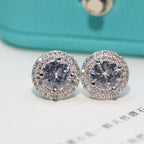Round Halo Earrings – LUX VERSE Luxury Designer Fashion Outlet