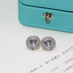 Round Halo Earrings – LUX VERSE Luxury Designer Fashion Outlet