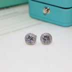 Round Halo Earrings – LUX VERSE Luxury Designer Fashion Outlet