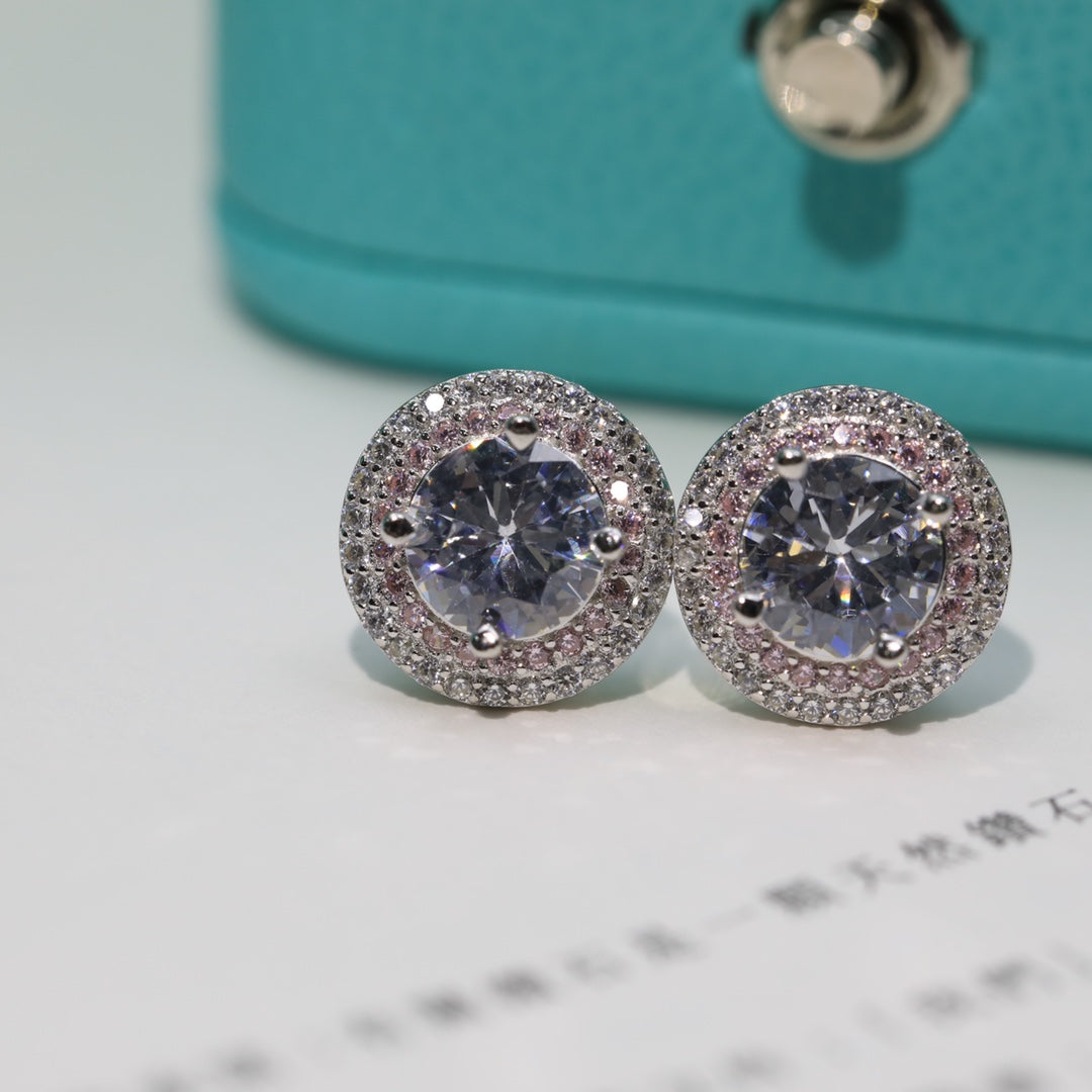 Round Halo Earrings – LUX VERSE Luxury Designer Fashion Outlet