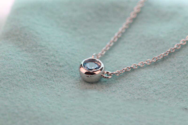 Elsa Peretti Series Single Diamond Simple Necklace – LUX VERSE Luxury Designer Fashion Outlet