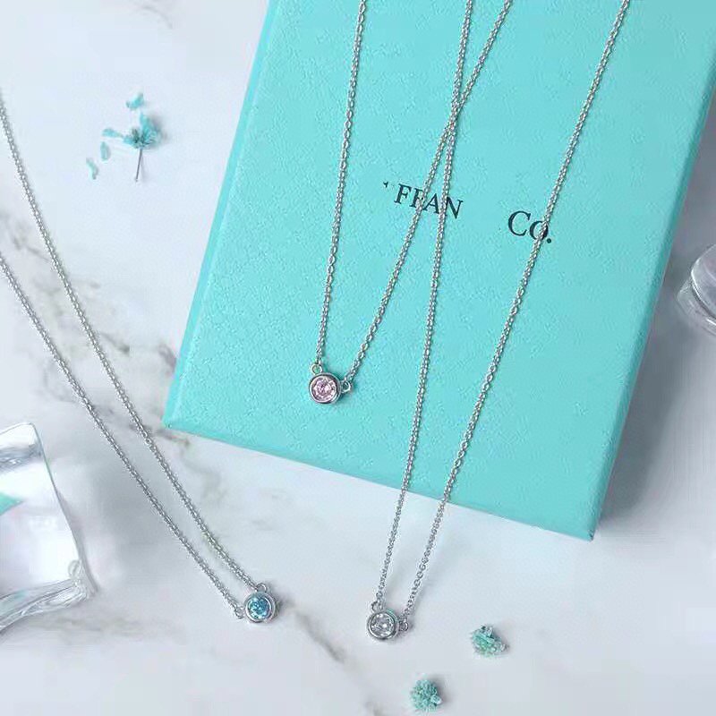 Elsa Peretti Series Single Diamond Simple Necklace – LUX VERSE Luxury Designer Fashion Outlet