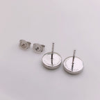 Turquoise Circle White Gold Earrings – LUX VERSE Luxury Designer Fashion Outlet