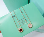 Diamond and Mother Pearl Circle Necklace Pendant – LUX VERSE Luxury Designer Fashion Outlet