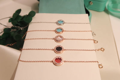 DIAMOND CIRCLE ROSE GOLD BRACELET - LUX VERSE - Luxury designer fashion outlet