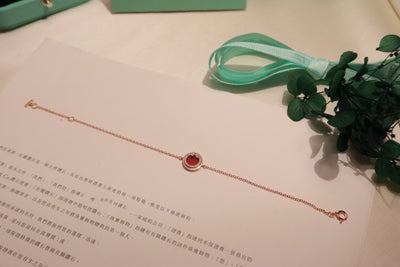 DIAMOND CIRCLE ROSE GOLD BRACELET - LUX VERSE - Luxury designer fashion outlet